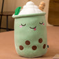 Kawaii Milk Tea Cup Plush Pillow 23cm Stuffed Food Fruit Boba Doll Ultrasoft Stuffed Plush Tea Shop Kids Toys Birthday Gift
