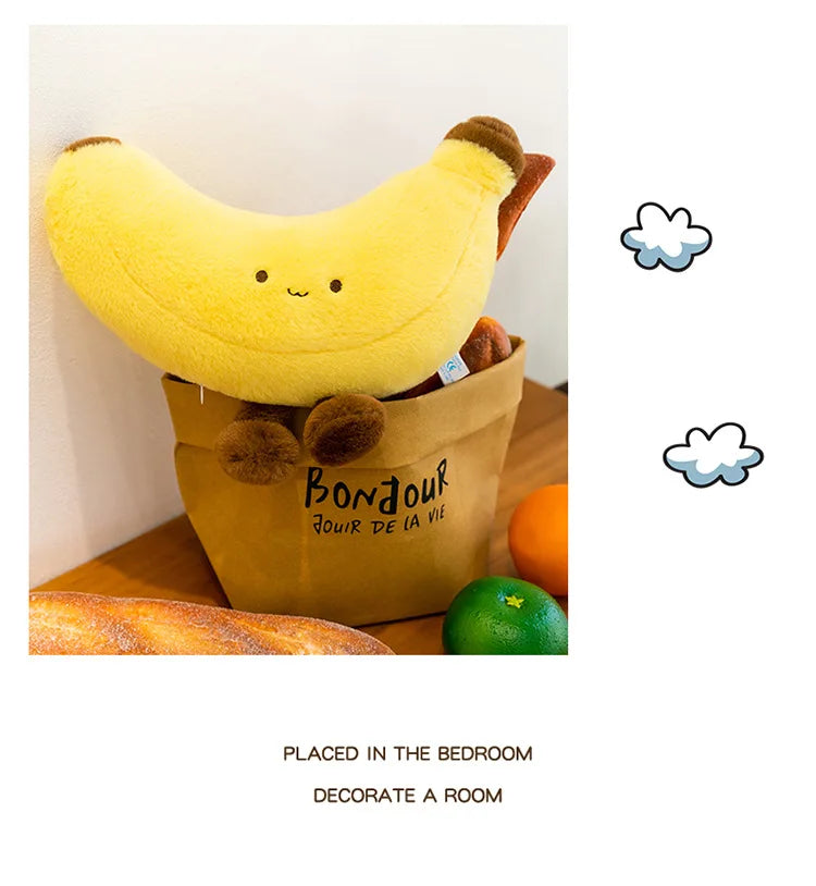 Simulated Fruit Doll Fun Long Leg Banana Children's Doll Pillow Soft and Comfortable Funny Doll Gift