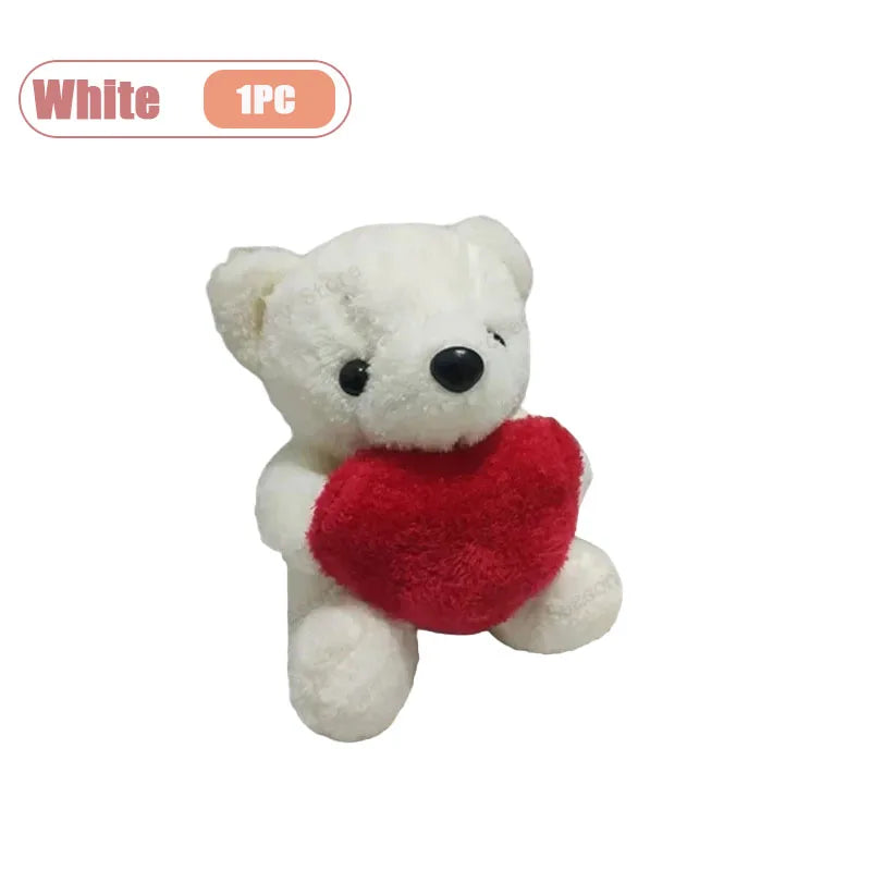 1-5PCS Valentine’s Day Bear Plush Toy Cute Heart-Hugging Stuffed Animal Doll Soft Love Bear Gift for Christmas  Anniversaries