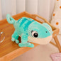 30cm Cartoon Chameleon Doll Plush Toy Pillow Reptile Stuffed Pillow Birthday Gift Toy For Children