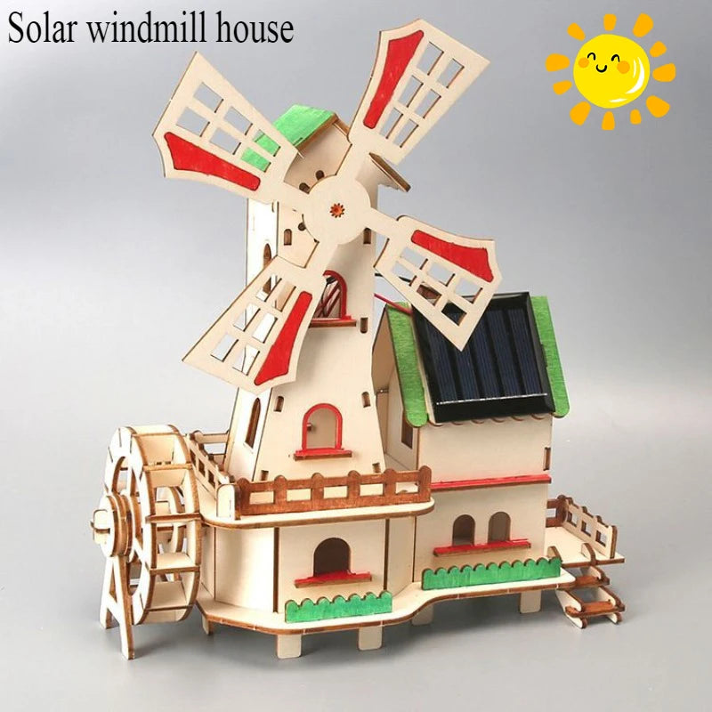Diy toys for children's science and education experiments, hand-assembled models, 3d wooden puzzles, science and education toys