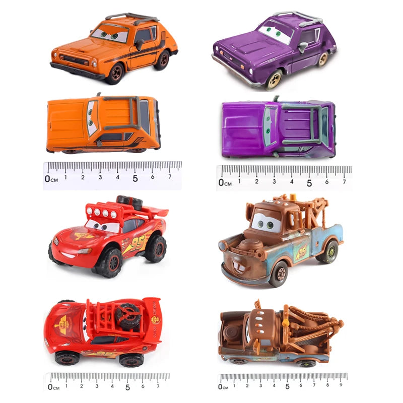 Disney Pixar Car Lightning McQueen mini Dr. Damage Arvy Mater Sarge Sherlff Luigi Alloy Diecast Car Toy Children's Birthday Gift