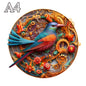 Adult and Children's Animal Wooden Puzzle Refined Bird Figure A3 A4 A5 3D Wooden Crafts Circular Festival Gift Children's Toys