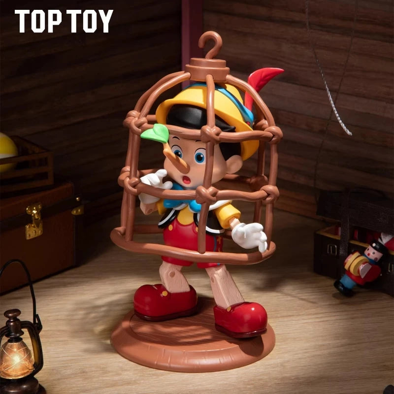 TOP TOY Disney Pinocchio Growth Diary Series Blind Box Animation Desktop Ornaments Cute Children's Toys Figures Birthday Gifts
