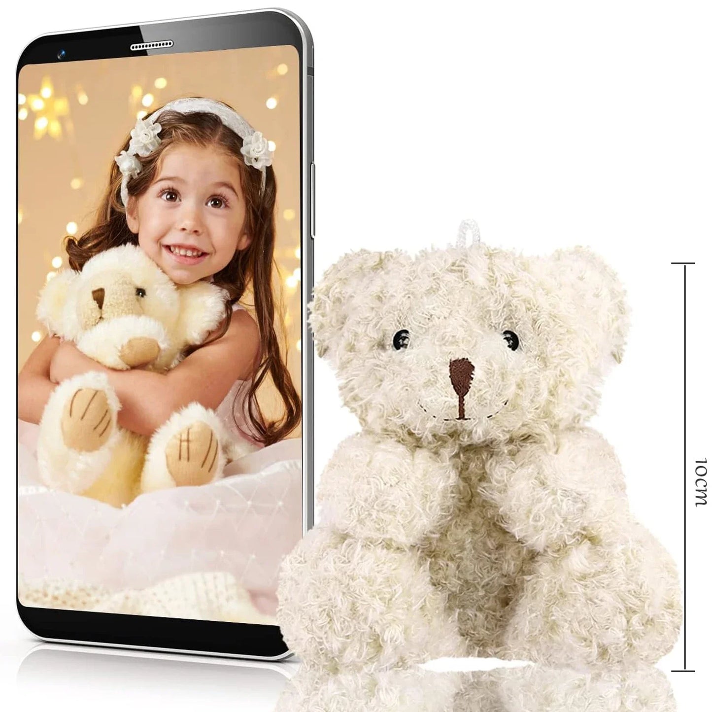 10-100Pcs Plush Mini Teddy Bear 4Inch Stuffed Animals Tiny Bears Mini Bear Soft Bear Doll for Party Favor DIY