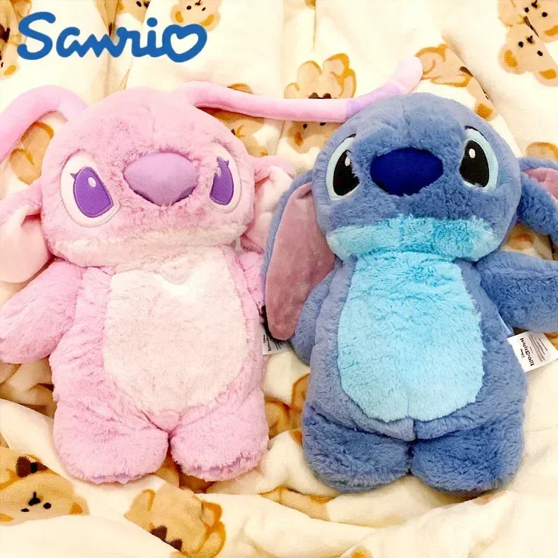 Turo Lilo Stitch Angel Lotso Plush Hand Warm Bag Hot Water Bottles Kawaii Soft Winter Portable Warm Hand Bag Toy Birthday Gifts