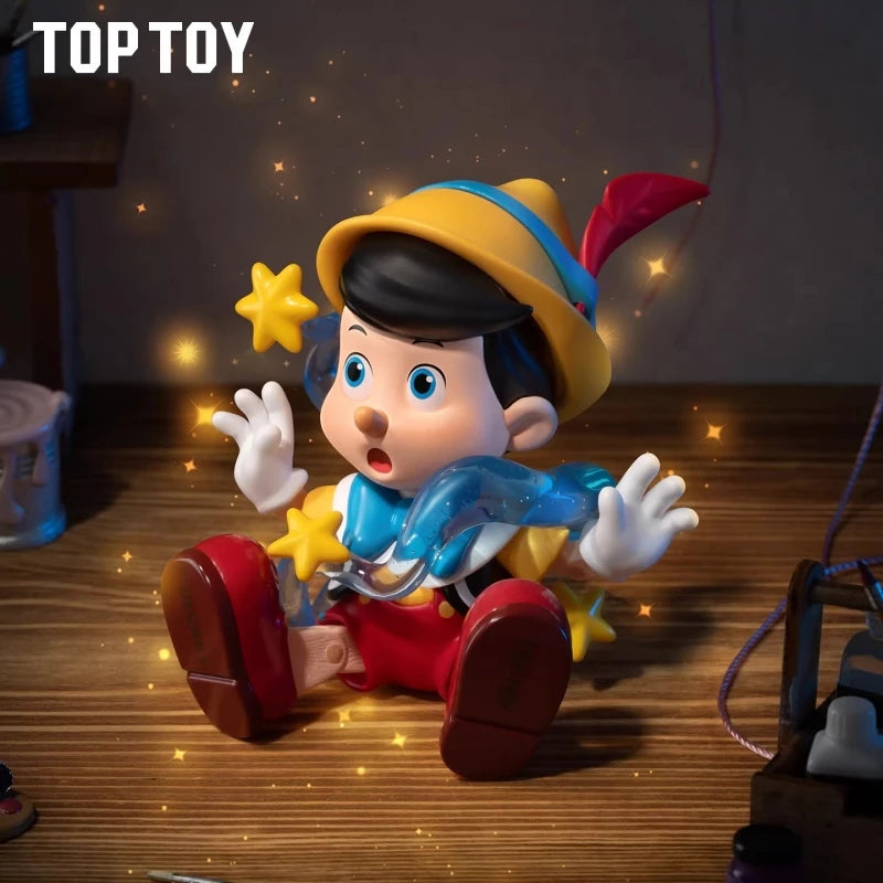 TOP TOY Disney Pinocchio Growth Diary Series Blind Box Animation Desktop Ornaments Cute Children's Toys Figures Birthday Gifts