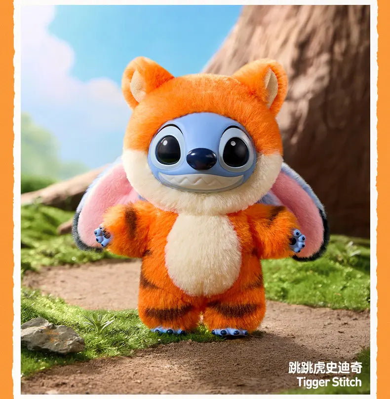 POP MART Disney Stitch Adventure Series Vinyl Plush Trendy Blind Random Box Toys Mystery Box Guess Bag Action Figure Gift