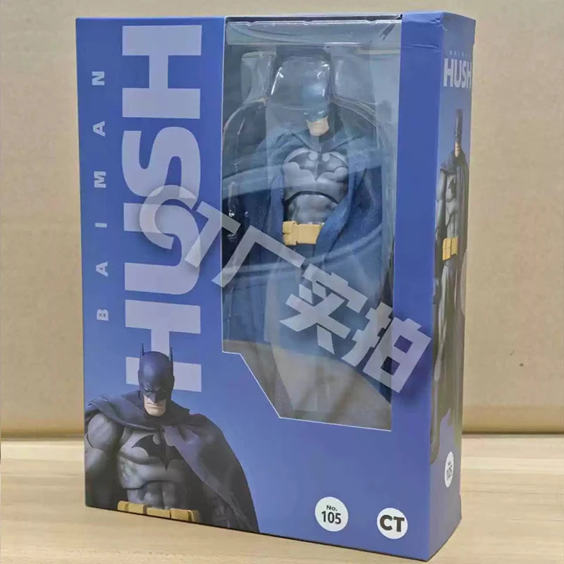 CT Toys Batman Hush Blue Version Mafex 105 Black Version Dc Bat Man Anime Action Figure Figurine Model Doll Customized Gift Toys