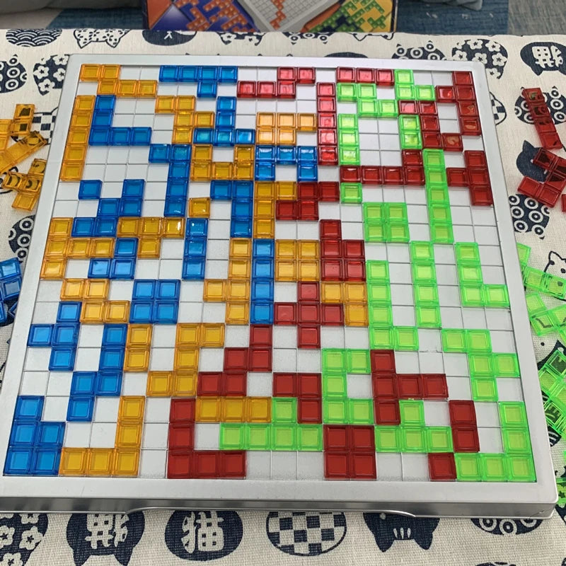 Fun Strategy Game: Novelty Puzzle Chess Blokus Board Game for Kids