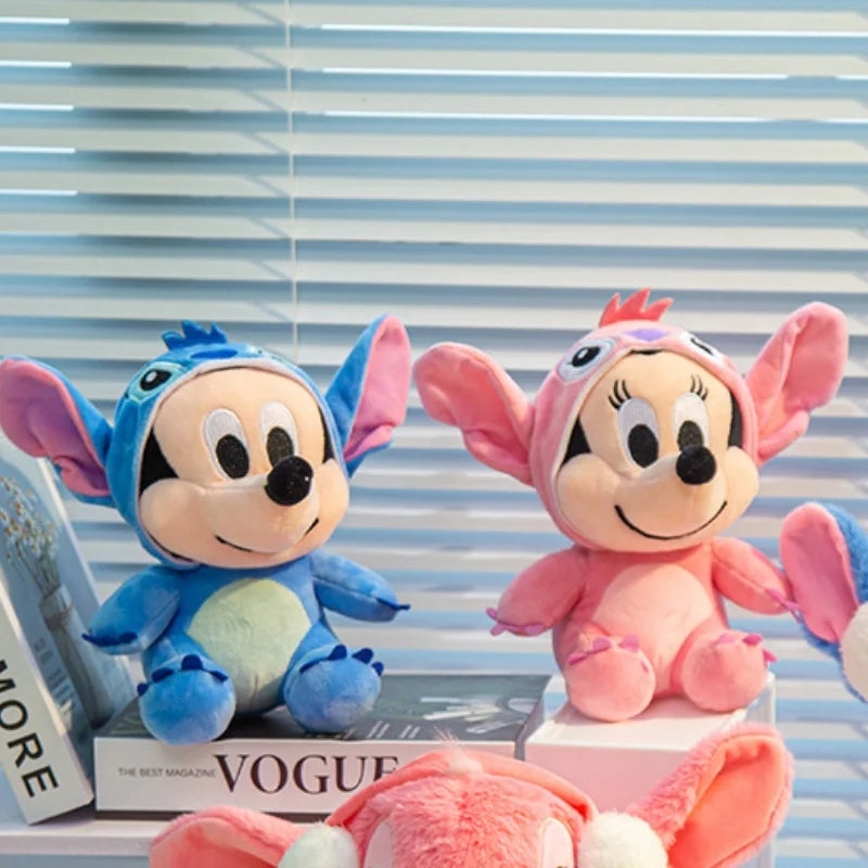 25cm Mickey Plush Mickey Mouse Minnie Daisy Plush Toy Stuffed Doll Kawaii Home Decor Girls Toys Birthday Christmas Gifts For Kid