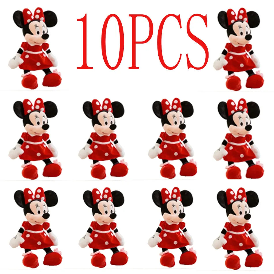 30-35cm Disney Mickey Mouse Plush Toys Kawaii Anime Mickey Minnie Stuffed Plush Models Decoration Dolls for Kids Birthday Gift