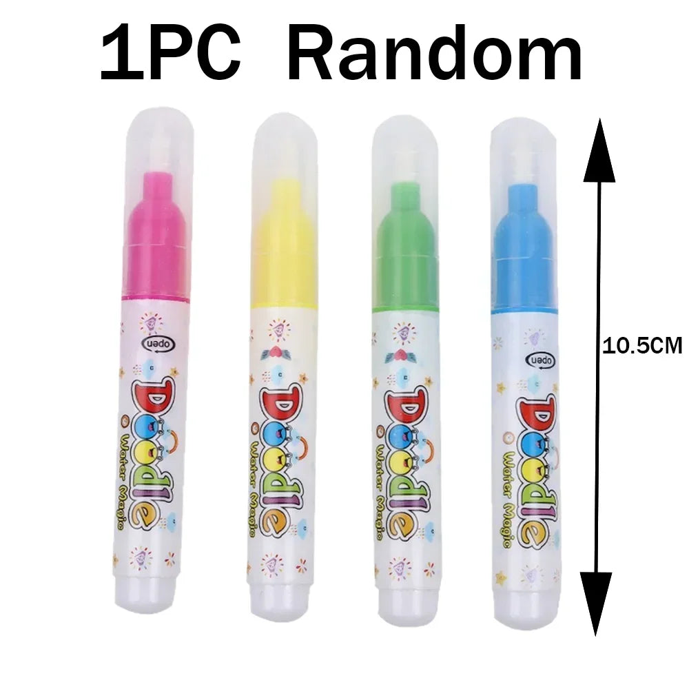 Cartoon Watercolor Painting Magic Book Kids Educational Magic Water Coloring Book Sensory Early Education Puzzle Drawing Toys