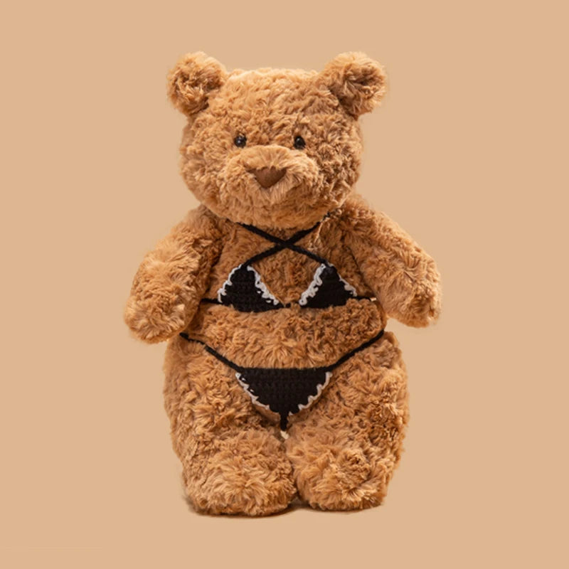 28/36/47CM Bartholomew Bear Plush Toys Soft Stuffed Cartoon Animal Doll Cute Bear Wear Bikini Doll Funny Gifts