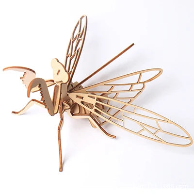 3D Wooden Puzzle Toys Insect Animal Skeleton Assembly Model Puzzle Games DIY Wooden Crafts STEM Toys for Kids Adults Teens