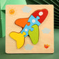 Good Quality 3D Wooden Puzzle Jigsaw for Children Cartoon Animal Puzzles Intelligence Kids Early Educational Cognitive Toys