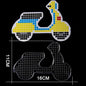 5mm Hama Beads Template with Color Paper Plastic Stencil Jigsaw Perler Puzzles Pixel Beads Diy Transparent Shape Puzzle Pegboard