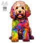 Dog Series Wooden Jigsaw Puzzles Art Unique Animal Shaped Puzzle Diy Leisure Game for Adults Kids Family Home Decor