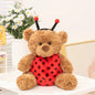 Lovely Bartholomew Bear Plushies Bee Coccinellidae Bear Stuffed Animal Plush Toy Soft Brown Bear Doll Xmas Gifts Girl