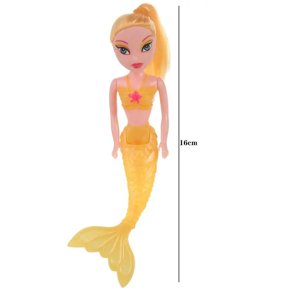 For  16cm Birthday Present Educational Classic Girls  Princess Fairy Doll Swimming Pool Toys Mermaid Doll