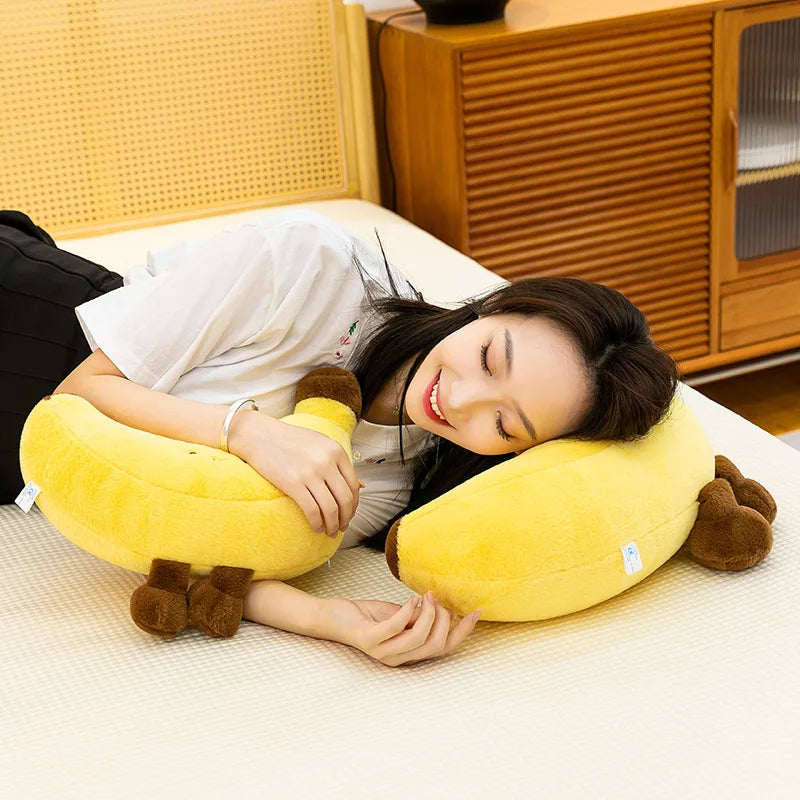 Simulated Fruit Doll Fun Long Leg Banana Children's Doll Pillow Soft and Comfortable Funny Doll Gift