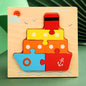 Good Quality 3D Wooden Puzzle Jigsaw for Children Cartoon Animal Puzzles Intelligence Kids Early Educational Cognitive Toys