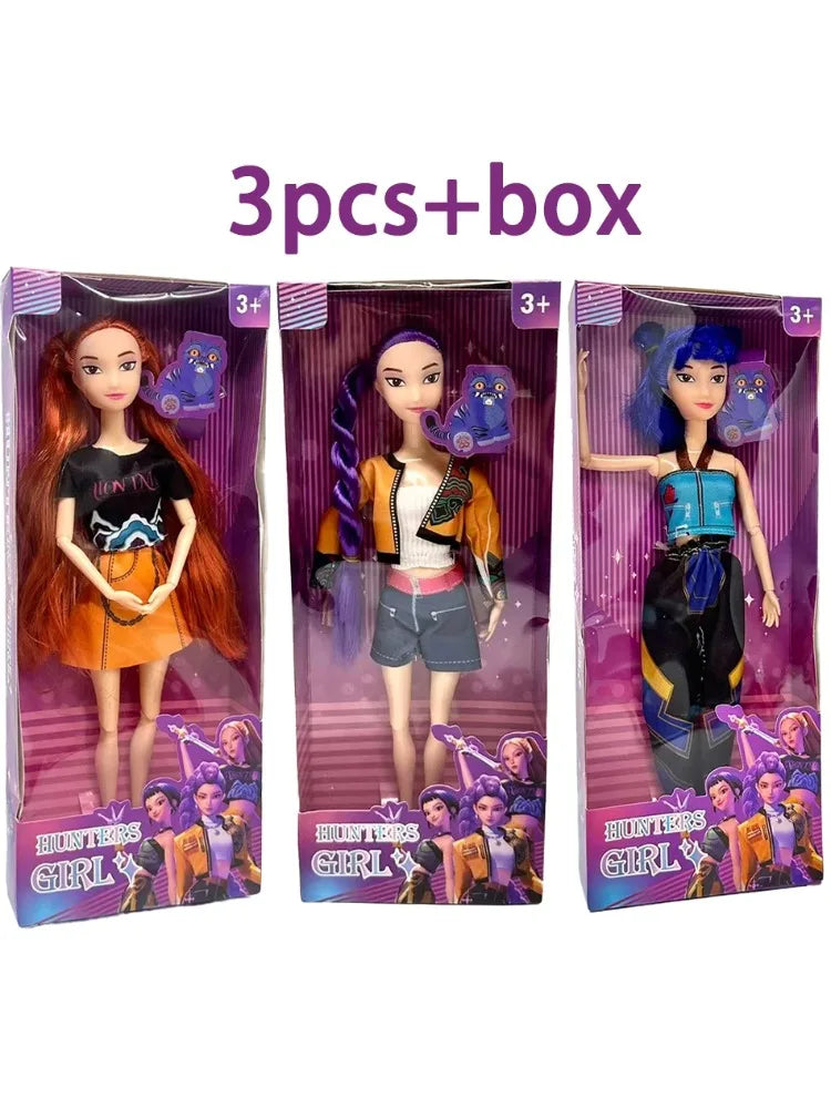 Anime KPop Devil Hunter Doll Vinyl Toy Rumi Mila Zoe Character Vinyl Mask Statue Birthday Gift Fan Club Gift