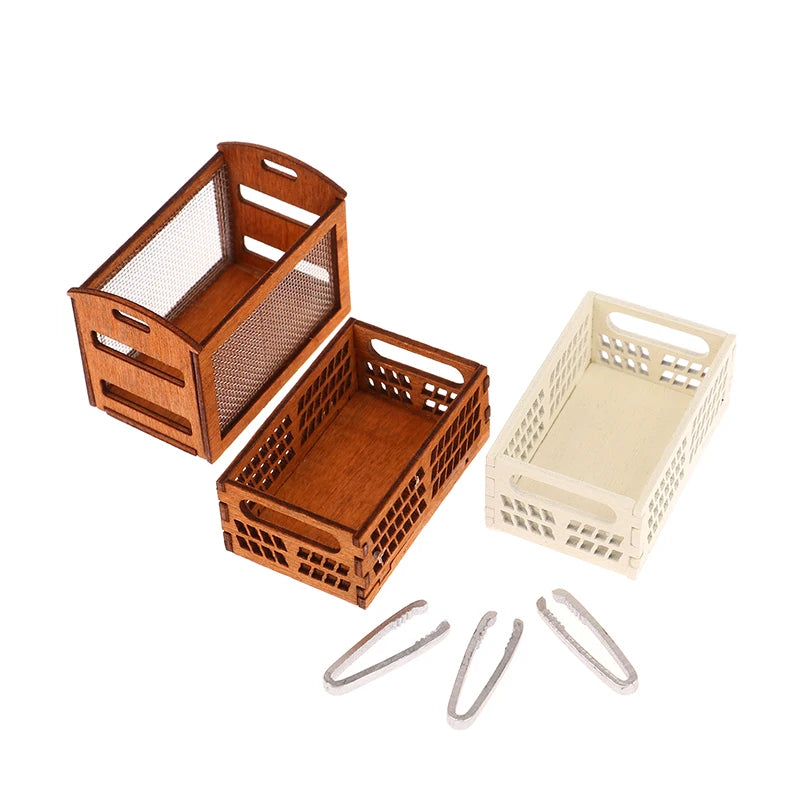 1Pcs Dollhouse Miniature furniture Display Shelf Bread Rack Cake Shelf Storage with Tongs DIY Bakery Shop Decor Doll House Toys