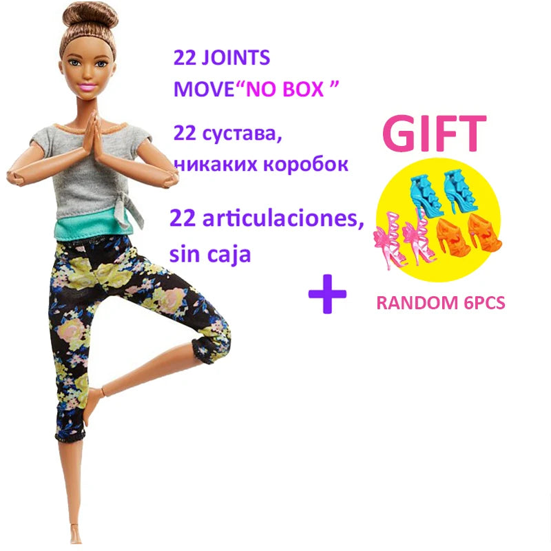 Original Barbie Dolls Sports Girls Fashionistas Chelsea Baby Fashion Clothes Kids Toys for Children Multi Joints Juguetes Gifts