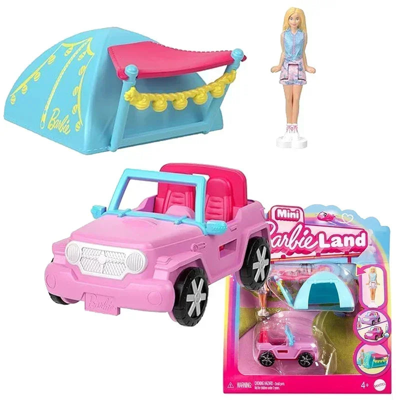 Original Mini Barbieland Dream Camper Car, Plane for Girls