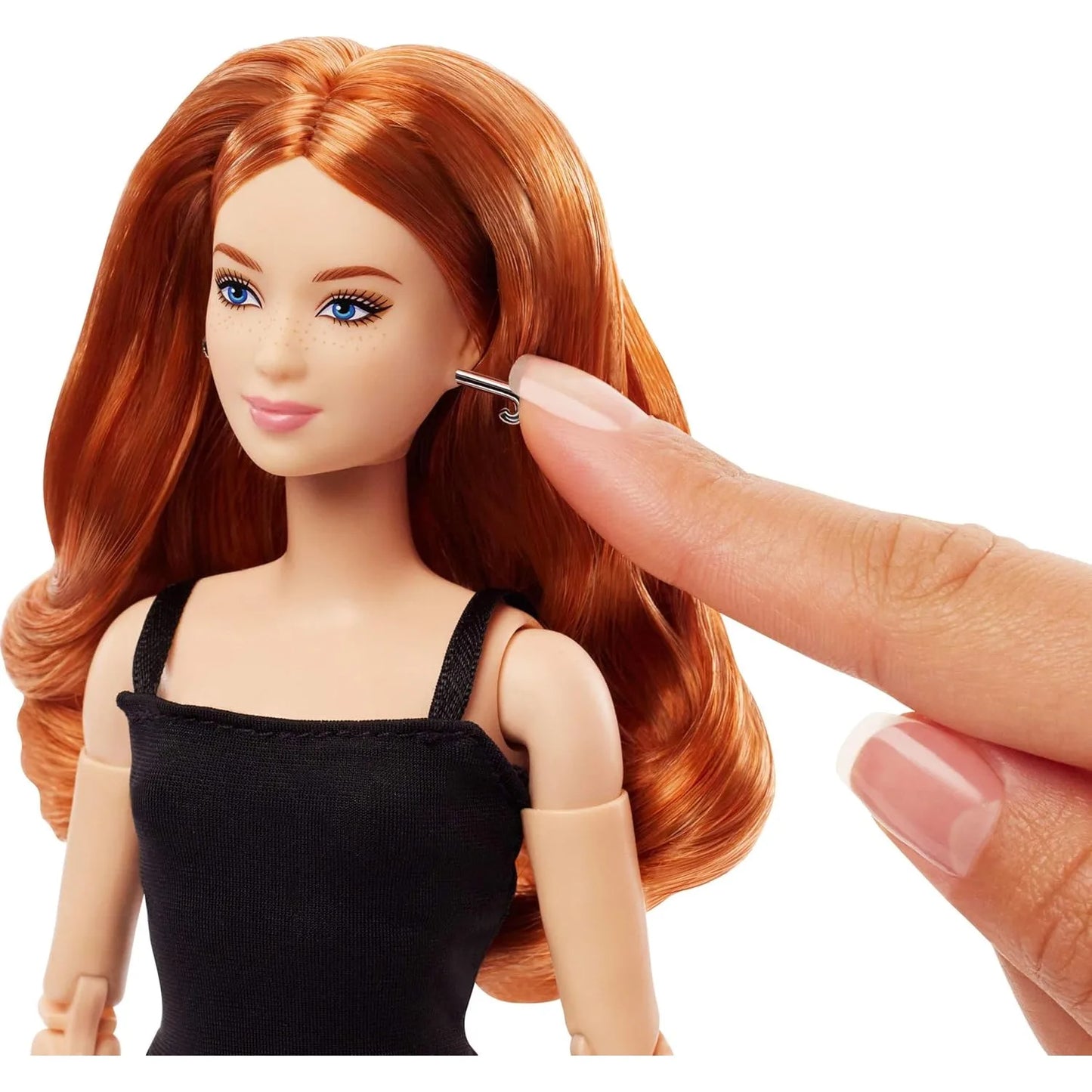 Original Mattel Barbie Essentiels Collectible Dolls for Girls Model 04 Curly Red Hair Little Black Dress Christmas Gifts JBH74