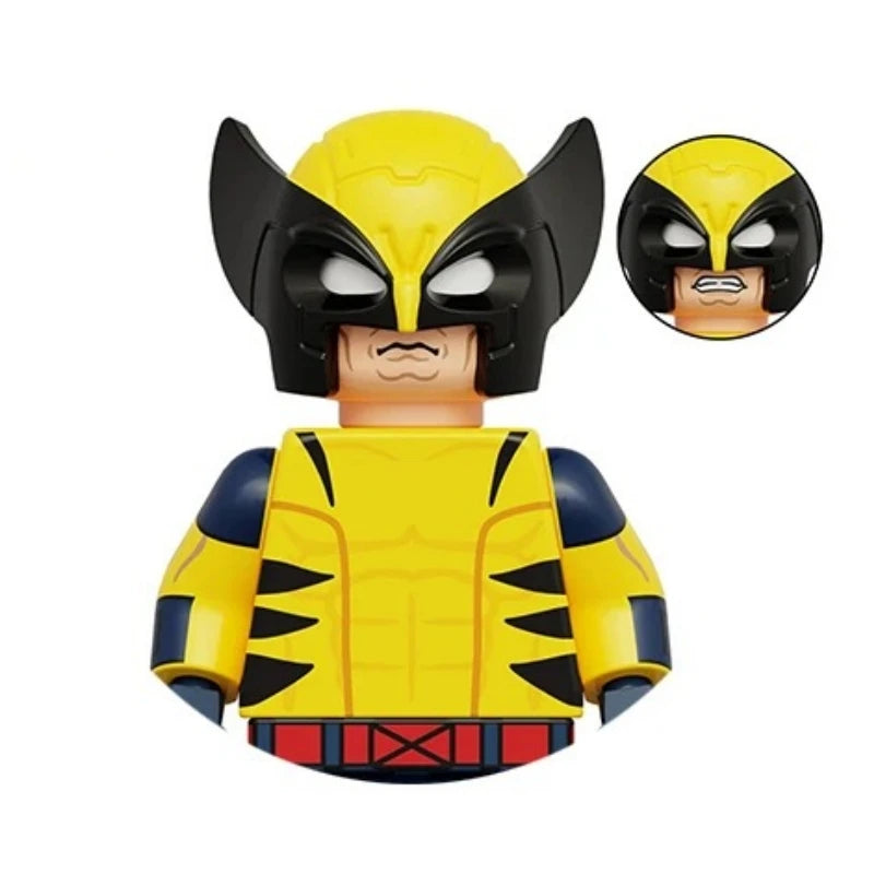 Blind Box Mini Building Blocks TV6205 Figures Big Goblin Spiderman Iron Man Venom Captain Hawk Deadpool Armor Christmas Gift Toy