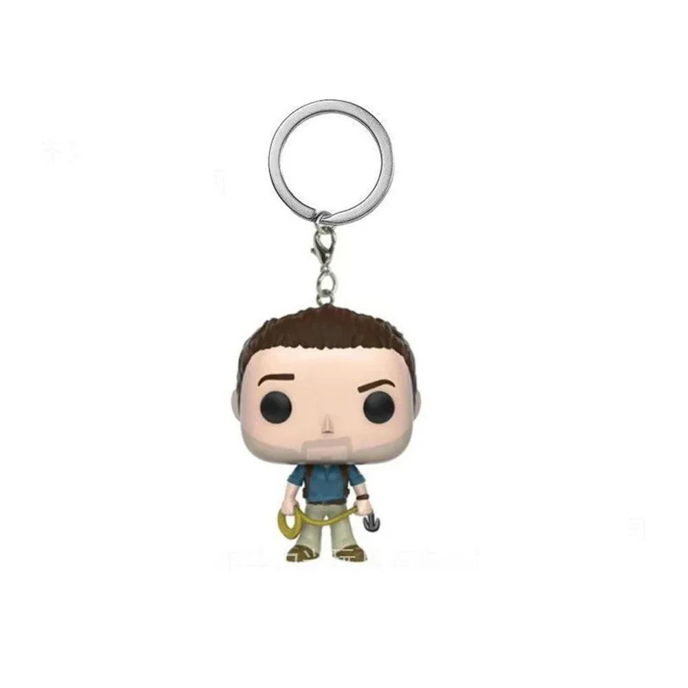 Disney Pixar Pocket Keychain The Incredibles ELASTIGIRL WRECK-IT RALPH MOANA MAUI Figure Model Toys for Children Christmas Gifts