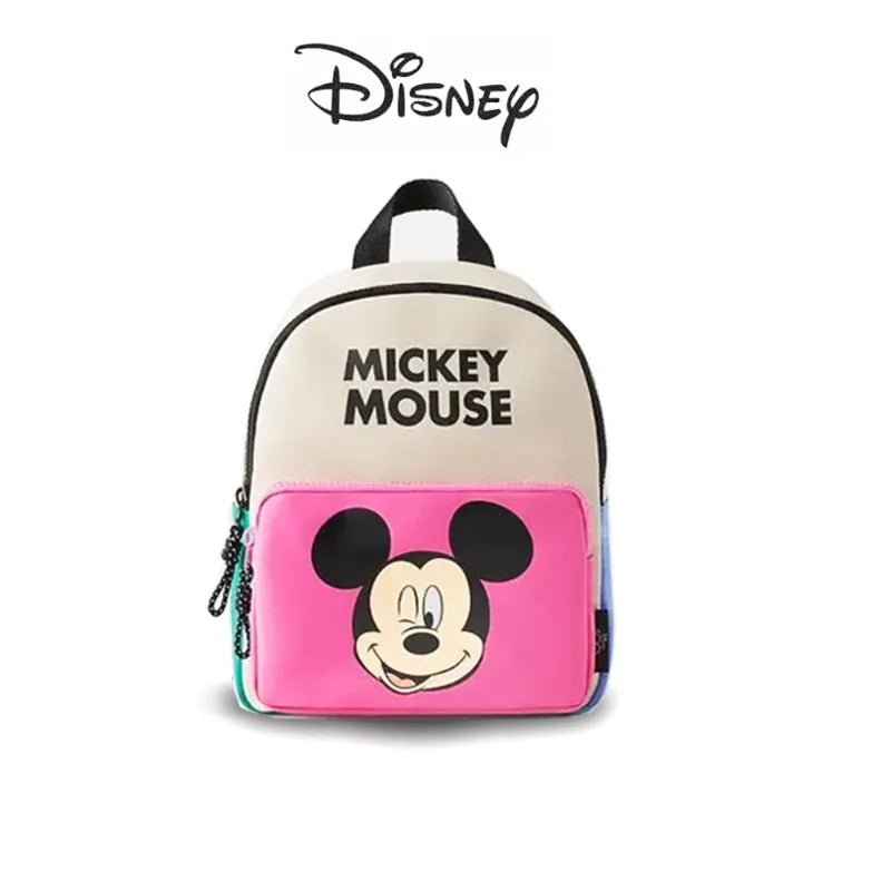 New Disney Mickey Mouse Women Backpack Minnie Canvas School Bag Large Capacity Girls Mochila Fashion Cartoon Backpack