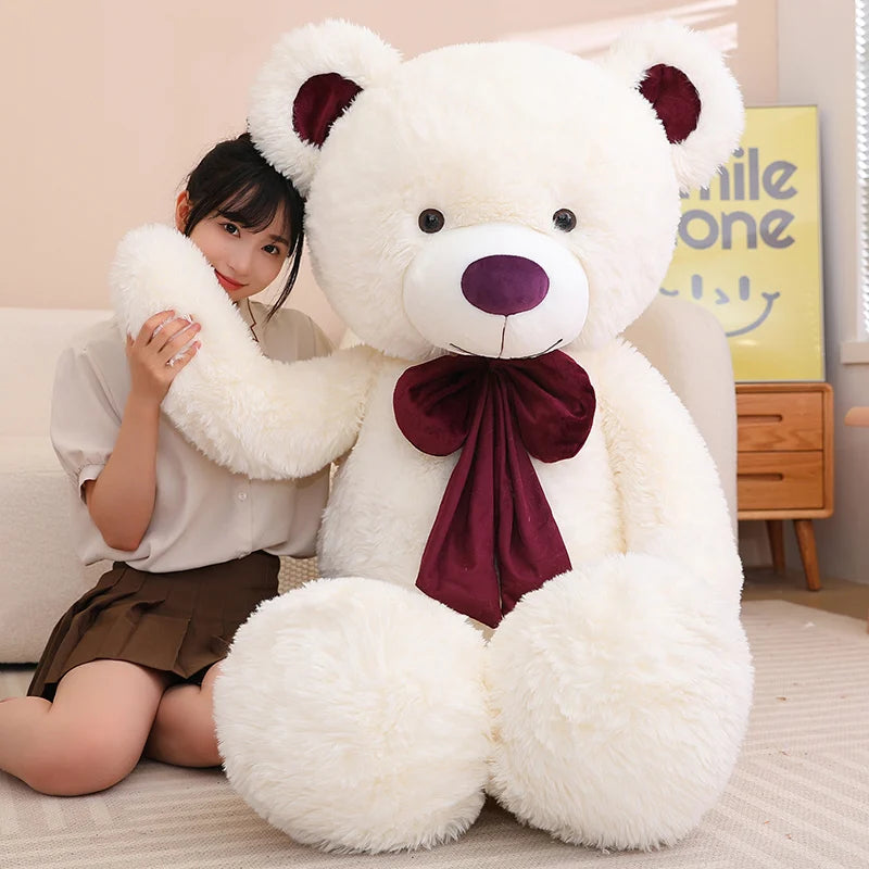 Giant Size American Teddy Bear Plush Toy Big Stuffed Animals Dolls Birthday Valentines Day Gift Soft Pillow for Grilfriend Girl