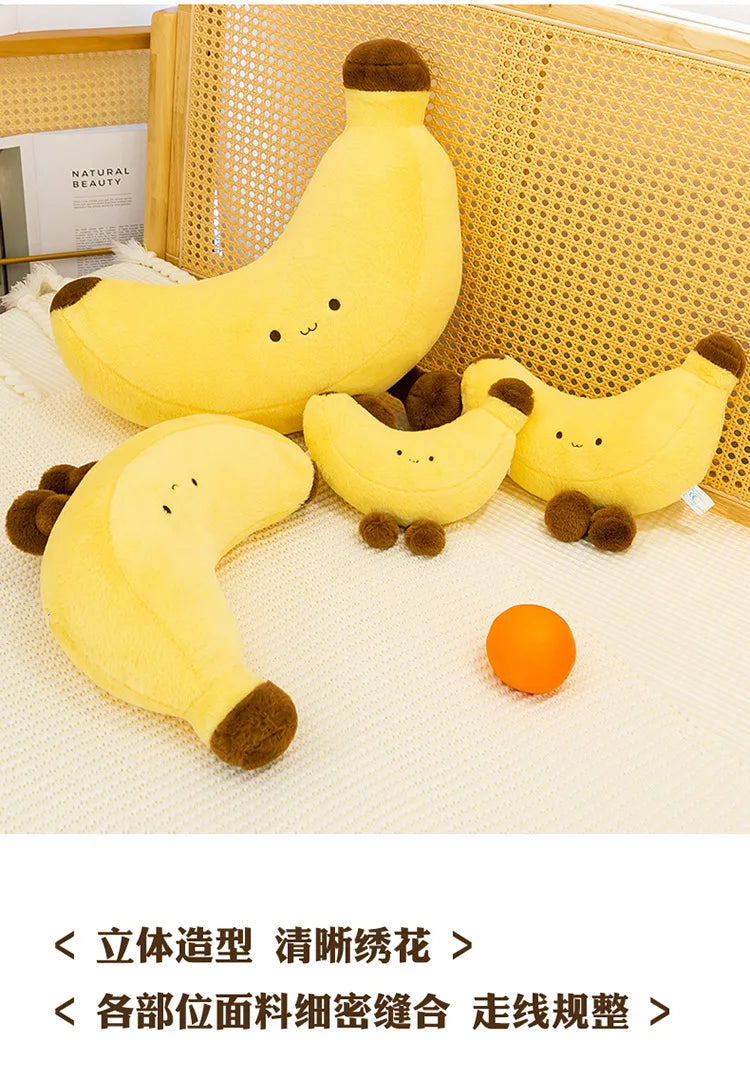 Simulated Fruit Doll Fun Long Leg Banana Children's Doll Pillow Soft and Comfortable Funny Doll Gift