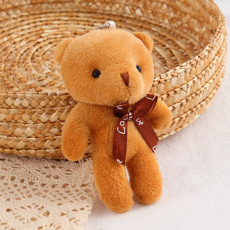 Plush Bear Keychain Soft Stuffed