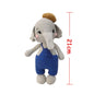 Amigurumi Elephant Lion Doll Baby Stuffed Animal Doll kawaii Handmade Knitted Plush Lion Toy Newborn Accompany Doll Room Decor