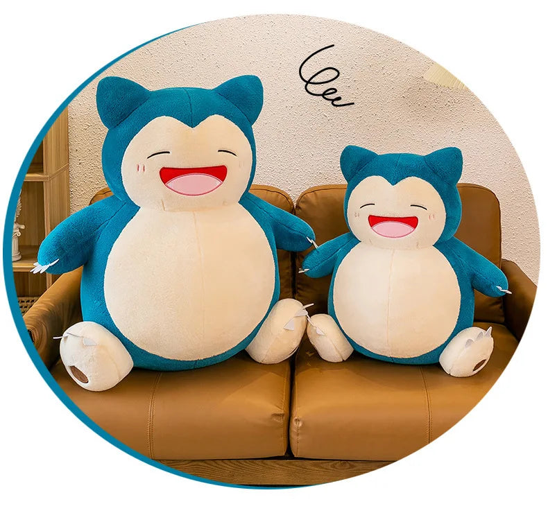 35cm Pokemon Snorlax Plush Toy Cute Sleeping Stuffed Animal Soft Kawaii Anime Doll Big Belly Hugging Pillow Christmas Gift Kids