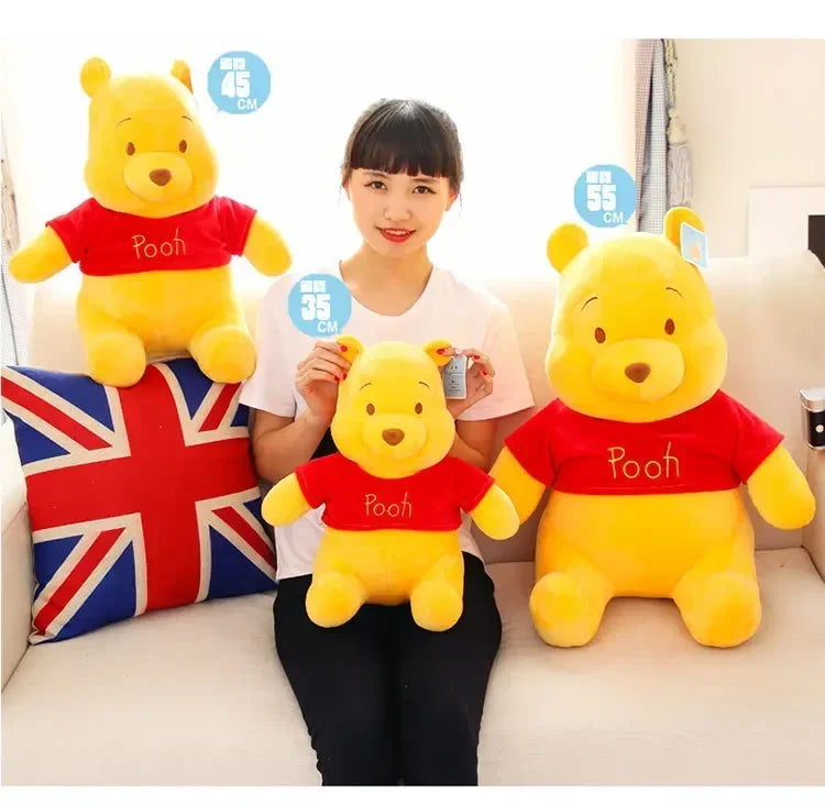 25-45cm Disney Winnie The Pooh Plush Toys Soft Stuffed Kawaii Anime Elf Doll Cartoon Pooh Bear Plush Doll Birthday Gift for Boys
