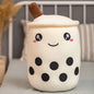 Kawaii Milk Tea Cup Plush Pillow 23cm Stuffed Food Fruit Boba Doll Ultrasoft Stuffed Plush Tea Shop Kids Toys Birthday Gift