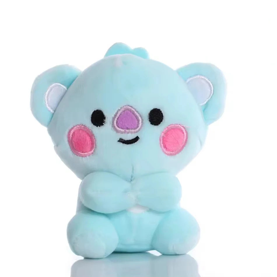 Hot BTed 21Plush Toys Kawaii Mini Keychain Anime Pendant Ornament for Kids 12-22cm Bt Peripherals Soft Stuffed Animals Doll Gift