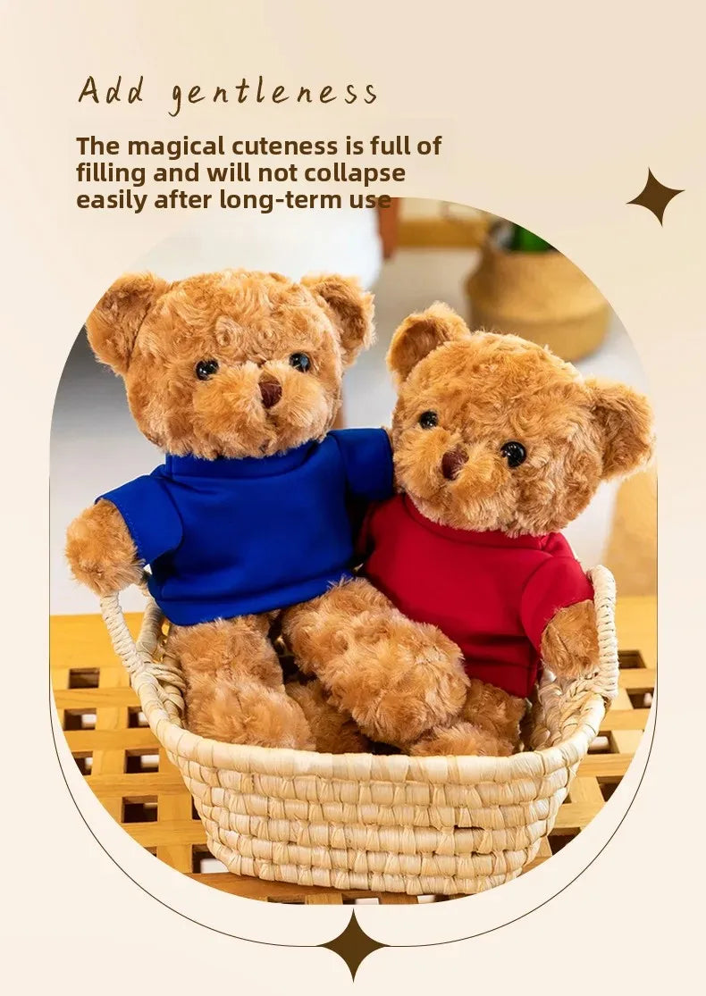 Teddy Bear Plush Doll Activity Gift Customizable Logo Small Bear Toy Stuffed Animal Soft PP Cotton Filling Made in China