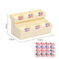 1 Set 1/12 Dollhouse Miniature Simulation Supermarket Display Cabinet Model Decoration Mini Bread Stand Doll Accessories Toys