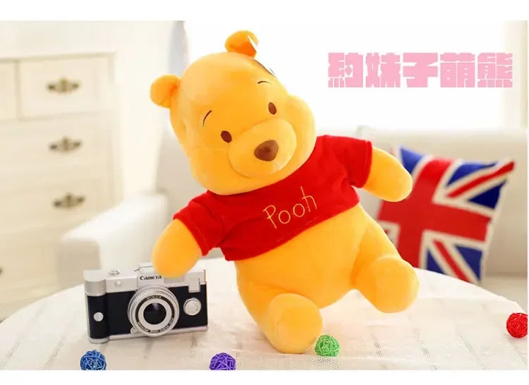 25-45cm Disney Winnie The Pooh Plush Toys Soft Stuffed Kawaii Anime Elf Doll Cartoon Pooh Bear Plush Doll Birthday Gift for Boys
