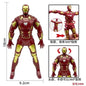 Brand new 18cm doll model Spider-Man figure, press-and-rotate Superman, Steve Rogers collectible, children's toy gift