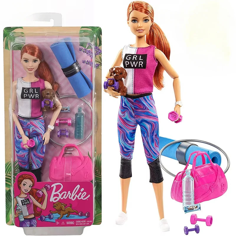 Original Barbie Dolls Sports Girls Fashionistas Chelsea Baby Fashion Clothes Kids Toys for Children Multi Joints Juguetes Gifts