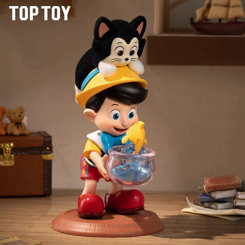 TOP TOY Disney Pinocchio Growth Diary Series Blind Box Animation Desktop Ornaments Cute Children's Toys Figures Birthday Gifts