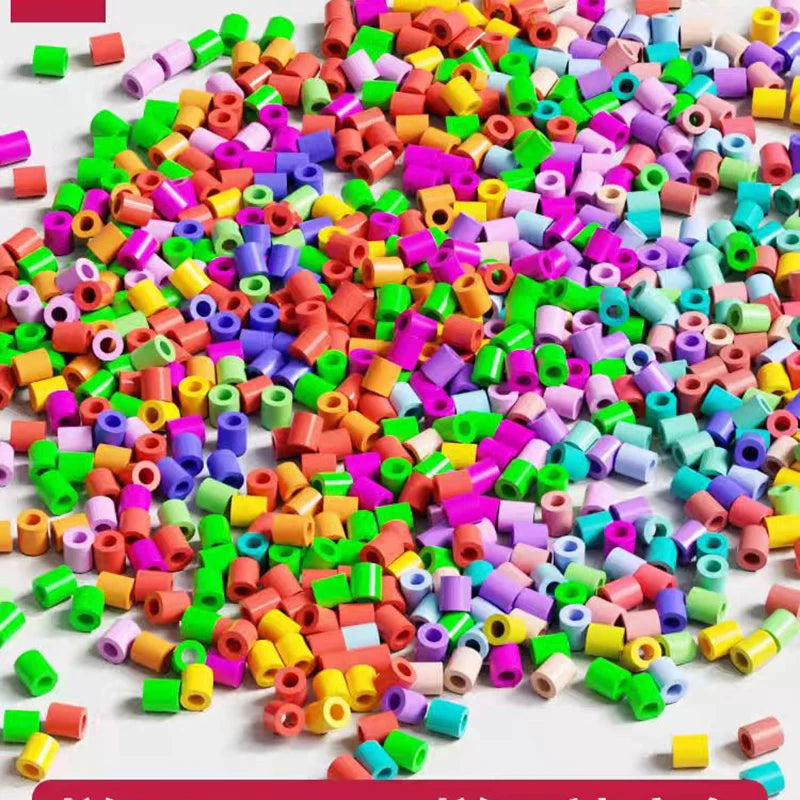 500pcs 5.0mm Perler Beads Pixel Puzzle Fuse&Hama Beads Diy 3D Puzzles Handmade Gift Fuse Beads Kit Iron Toy Educational Toys