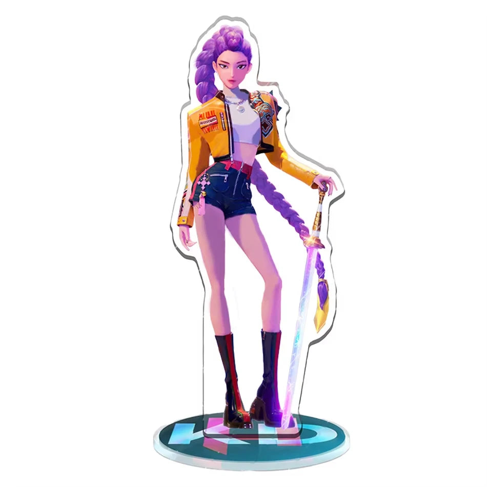 K-Pop: Demon Hunters Anime Character Stand Up Anime Decoration Decoration Decoration Character Photo Card Acrylic Desktop Stand
